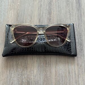 Rachel Zoe Gold Sunglasses with Black Case